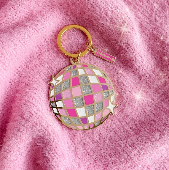 Disco ball keychain best sale