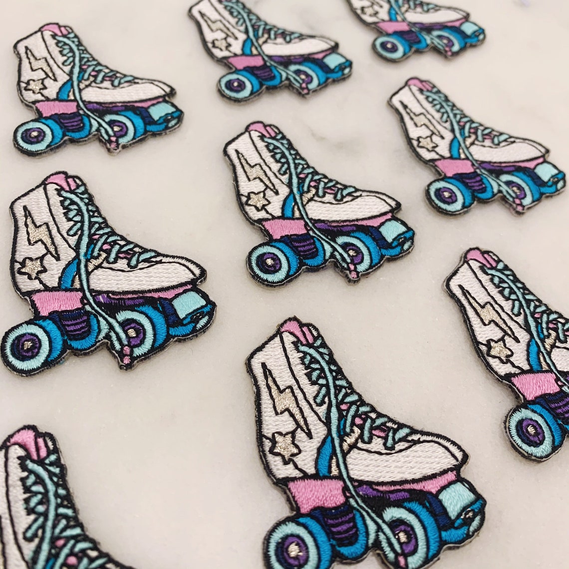 Roller Skate Patch Embroidered Iron on Patches for Jackets Etsy