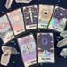 Tarot Card Sticker - Lovers, Moon, Sun, Justice, Strength, Empress | Holographic Vinyl Stickers for Laptop Water Bottles Aesthetic Stickers