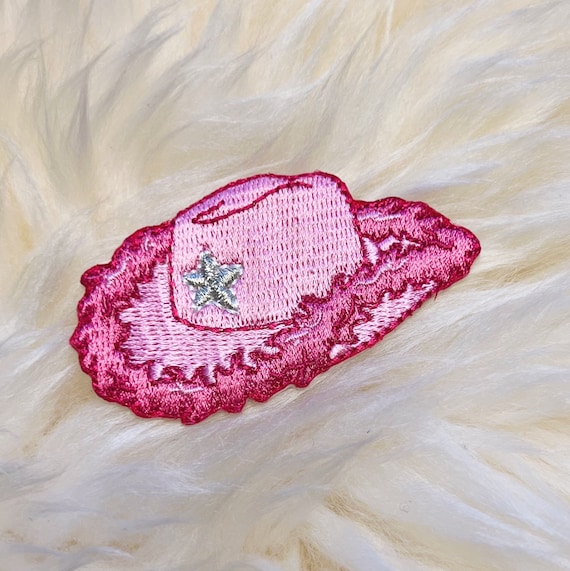 Pink Cowgirl Hat Patch Space Cowgirl Disco Cowgirl