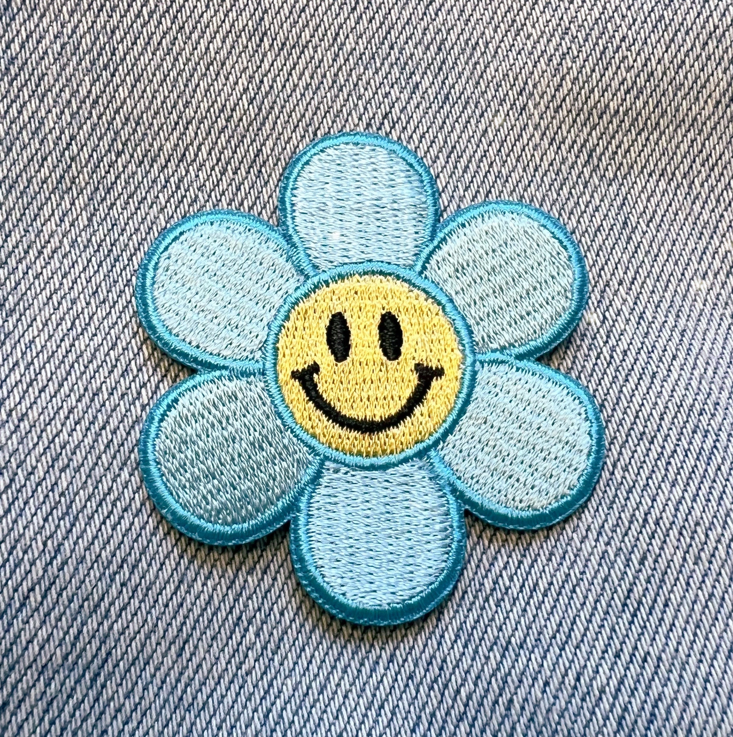 Smiley Daisy Patch Embroidered Patches for Jackets - Etsy