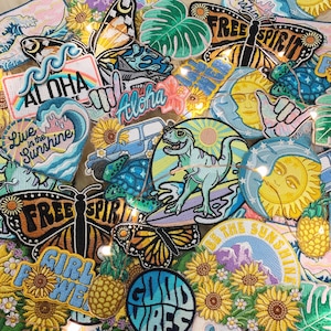 Iron On Patch - Embroidered Patches for Jackets | Your Choice of Patch - SOO Many Styles :)  Cute VSCO - Wildflower + Co. DIY