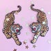 Tiger Patch - Iron On Embroidered Patches - Climbing Tigers - Set or Individually Sold - Wildflower + Co. 