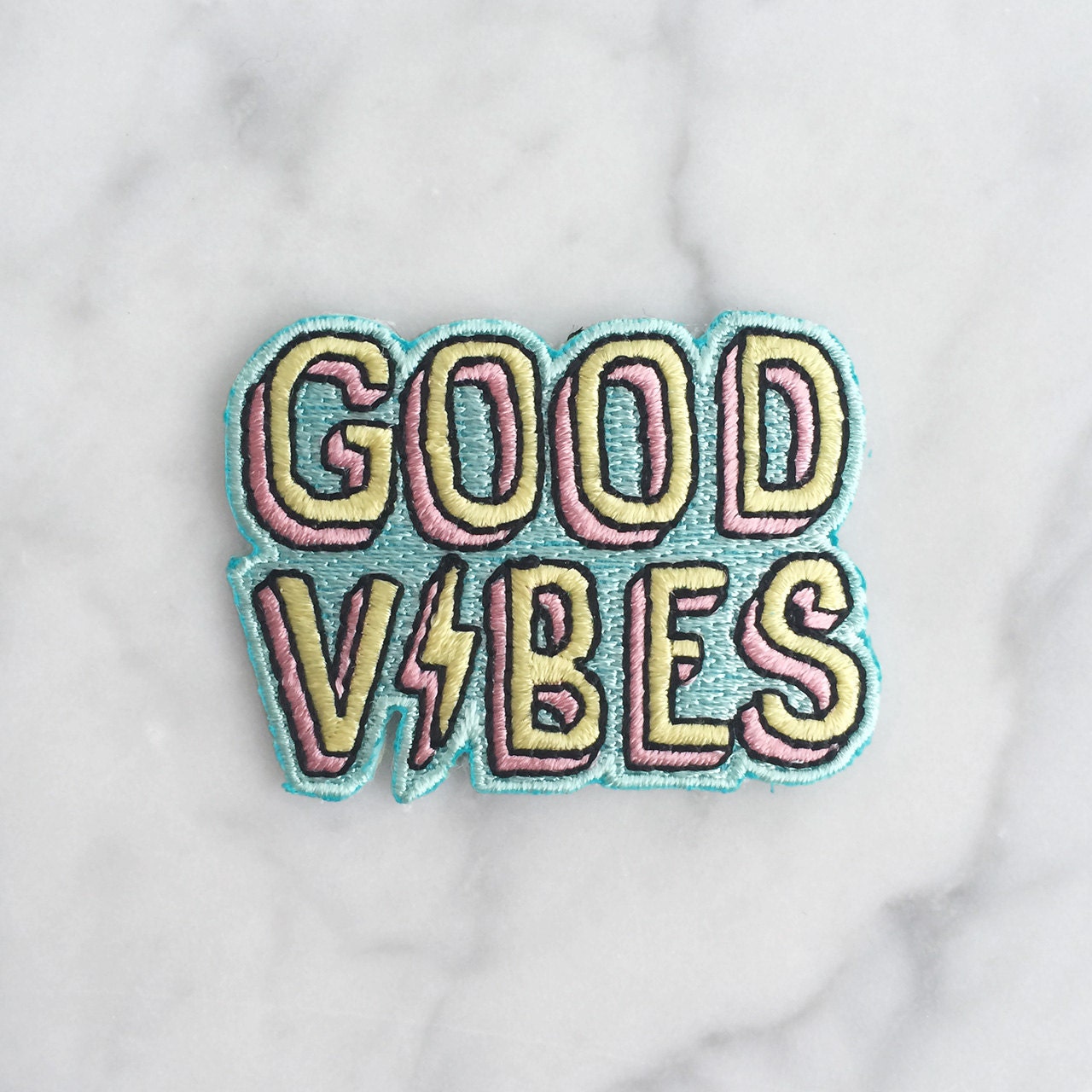 Good Vibes Patch - Iron On, Embroidered Applique – Chill - Summer - Etsy