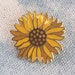 Sunflower Enamel Pin - Boho Yellow Flower Floral  - Wildflower + Co. 