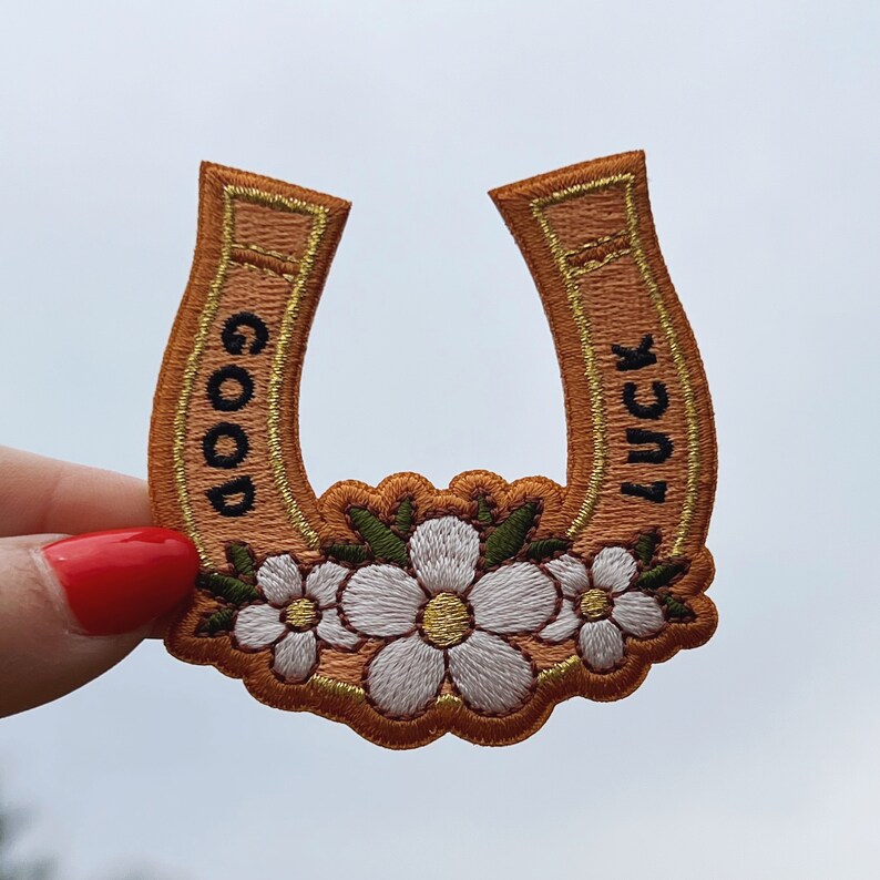 Good Luck Horseshoe Patch Cute Southwest Western Etsy