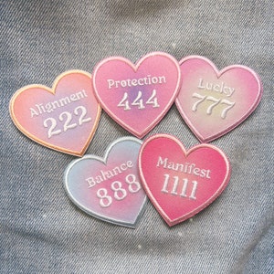 Angel Number Patch 1111 222 333 444 777 888 - Manifest Protection ...