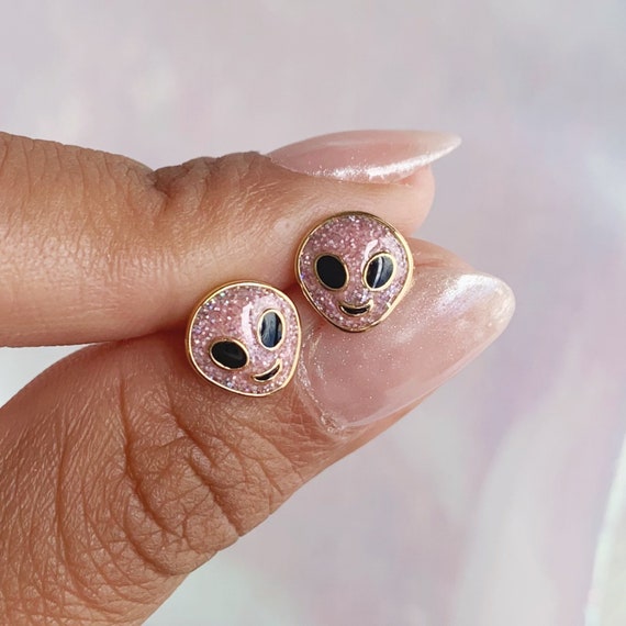 Space stud earrings sale