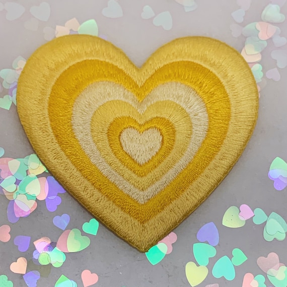 Patch HEART - iron-on patches heart / application HEART / patches / patches  / colorful mix / sewing patches