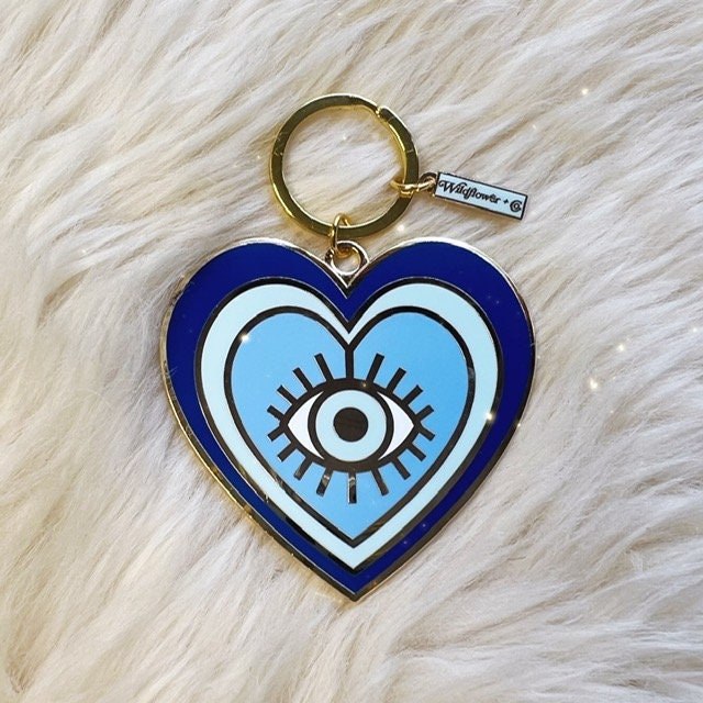 Heart Eye Keyring