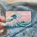 Wave Patch - Ocean Iron On Patch - Sea - Beach - Surf - Make Waves - Great Wave - Embroidered Patches - Wildflower + Co. DIY 