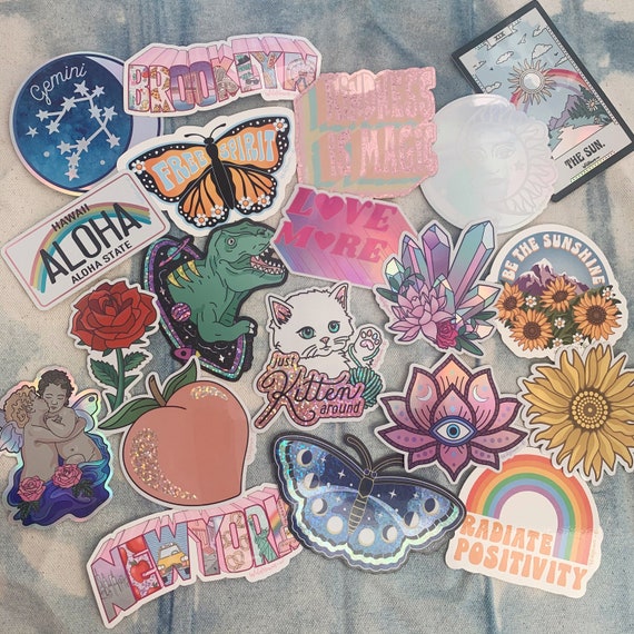 Aesthetic Stickers | Your Choice of Sticker - SOO Many Cute Stickers :)  VSCO - Stickers for Laptop Water Bottles + Wildflower + Co.