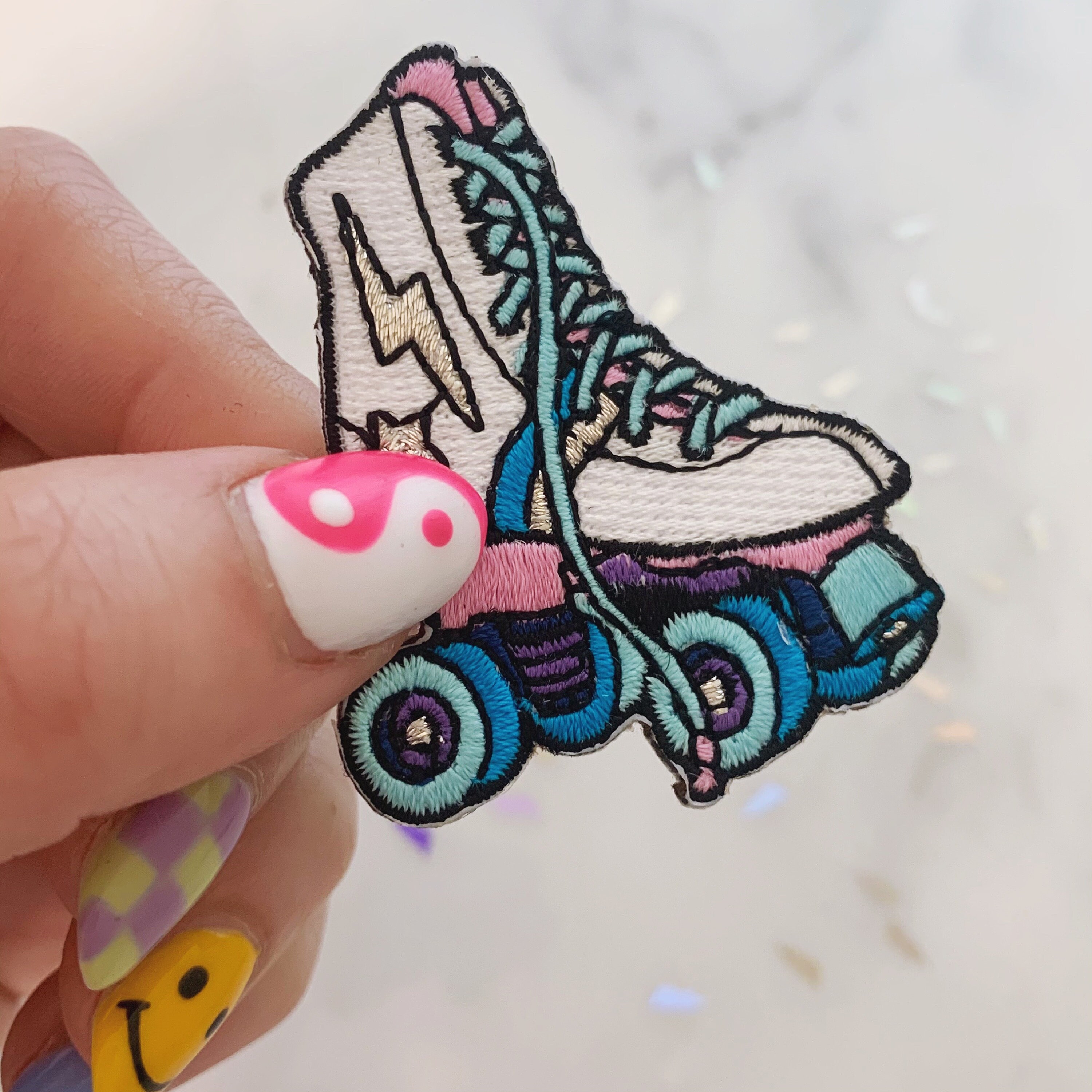 Roller Skate Patch Embroidered Iron on Patches for Jackets Etsy