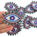 Evil Eye Patch - Iron On - Embroidered Applique 