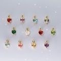 Heart Birthstone Charm, All Months - Birthstone Pendant - Synthetic Gemstones - Cute Birthday Gift - September October November December +