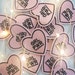 GRL PWR / Feminist Patch – Iron On – Blush Pink Heart - VSCO - Wildflower + Co. Valentines Day Gift 
