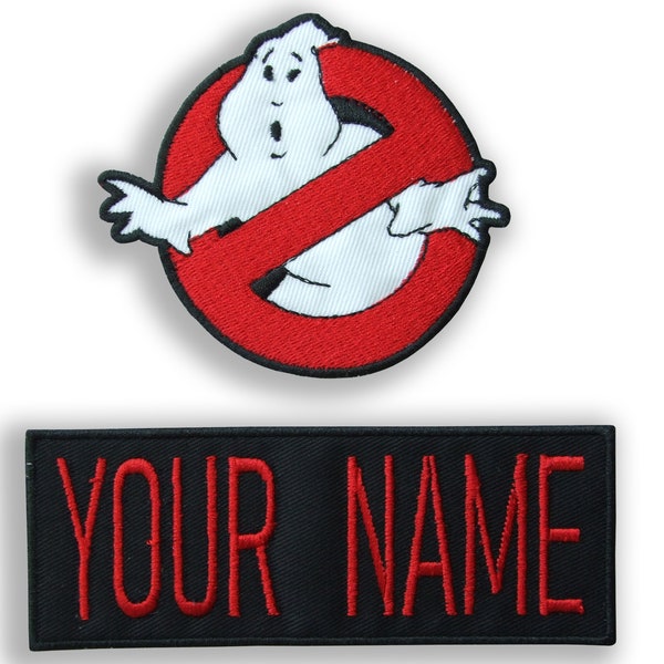 German Flag Style Embroidered ADULT Sized Ghostbusters No Ghost Iron-on Patch eB