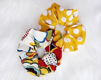 Floral Hair Scrunchies