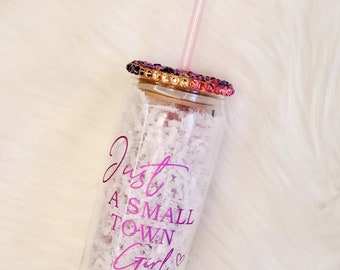 Small Town Girl Beer Glass Can/Iced Coffee Glass