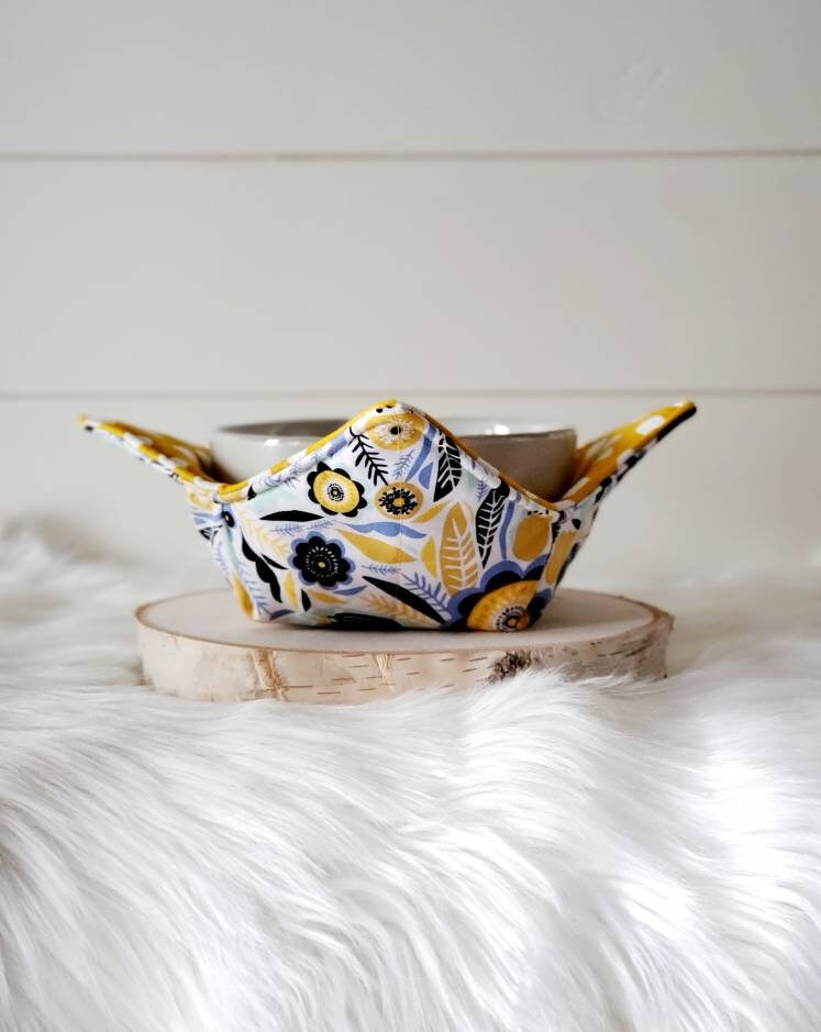 Bol Floral Cozy/Polka Dot Bowl Cozy