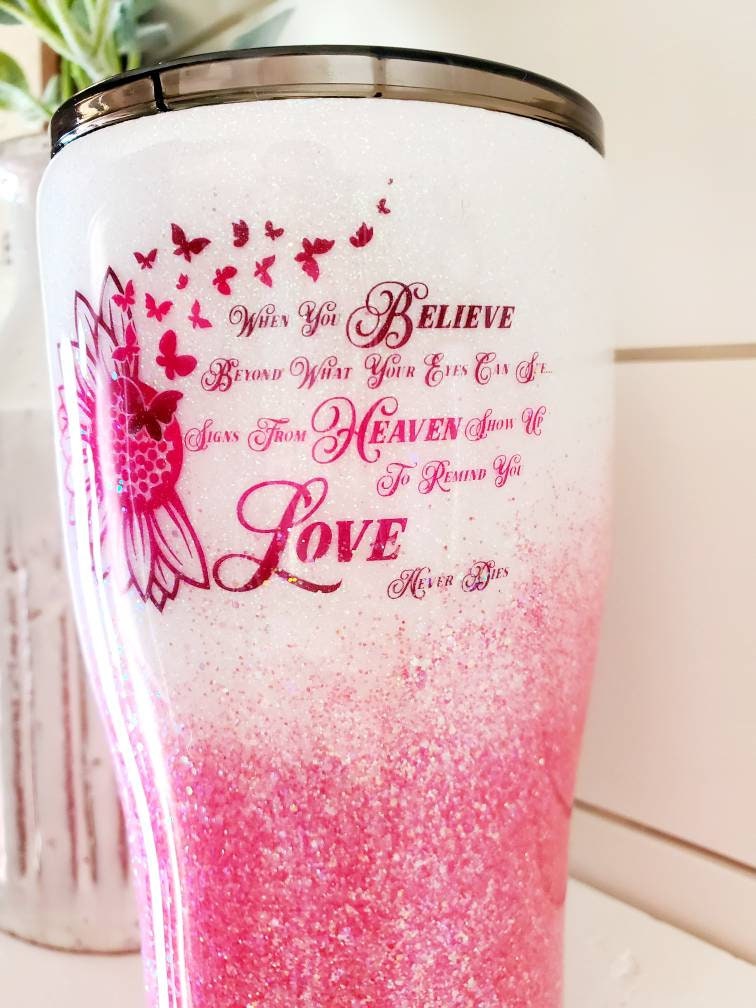 Memorial Tumbler/Glitter Tumbler/In Memory Of Etsy