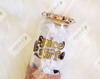 Spice Girl Beer Glass Can/Fall Iced Coffee Glass