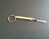 Cream& shiny Gold, Historical, keychain, rexlace, lanyard, gift for him or her, boy or girl accessorie, ready to ship, make ro order