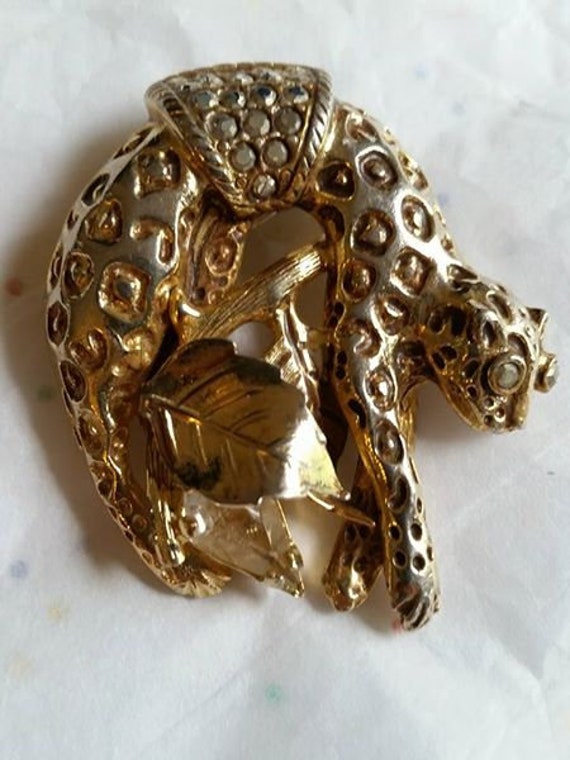 Kirks Folly Vintage Leopard Pin - image 7