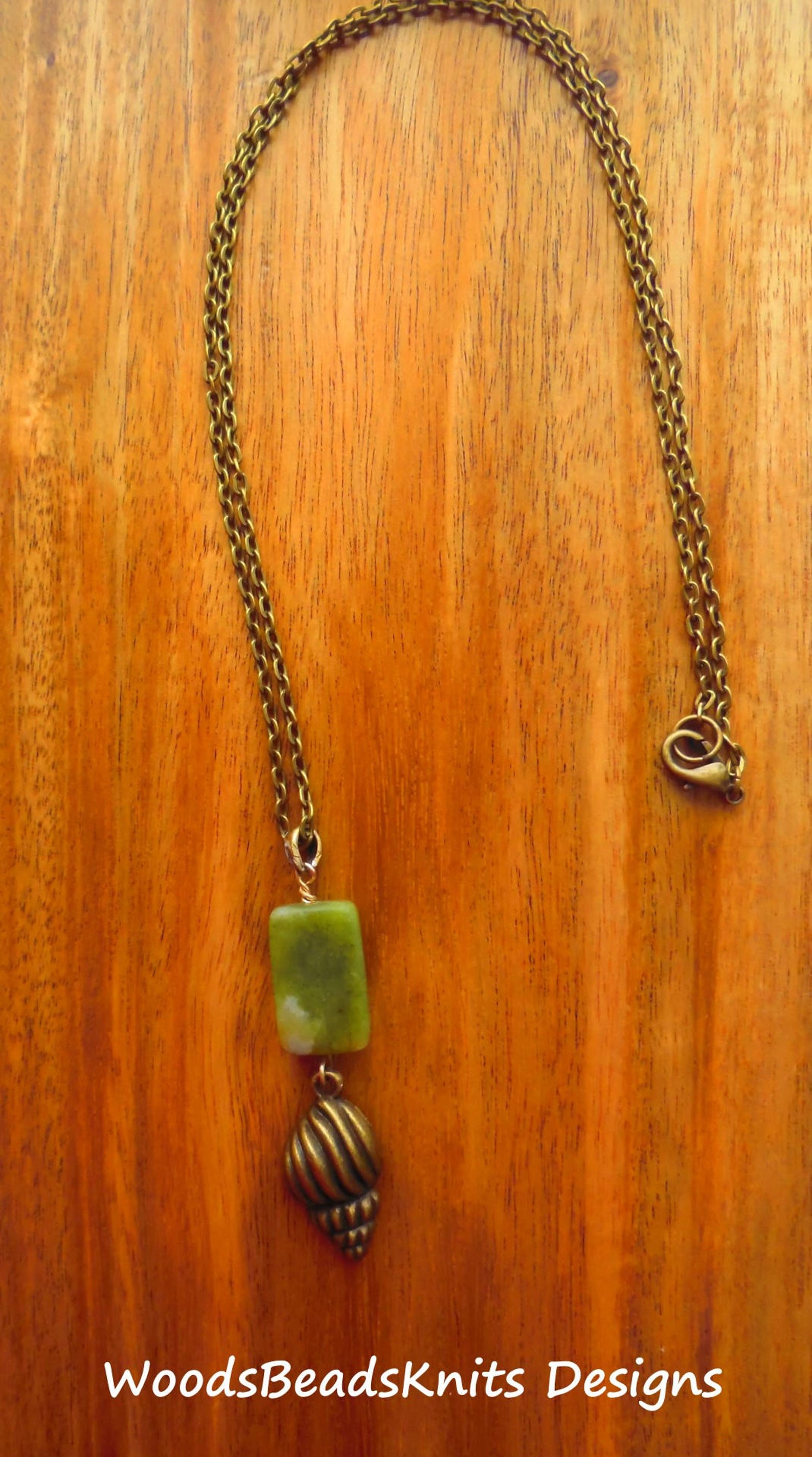 Pendant Necklace Serpentine Necklace Green Pendant Antique Etsy