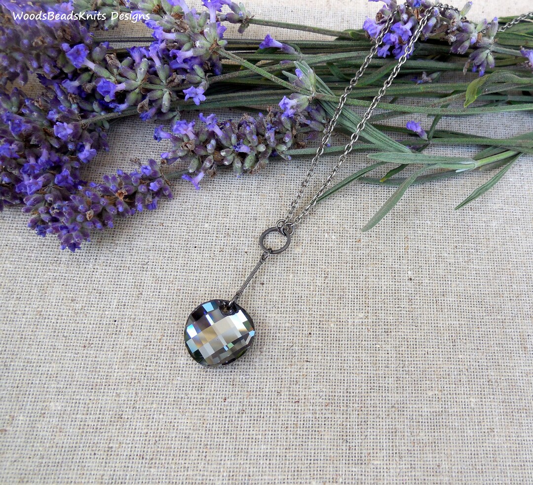 Swarovski Gray Stainless Steel Necklace main image 1