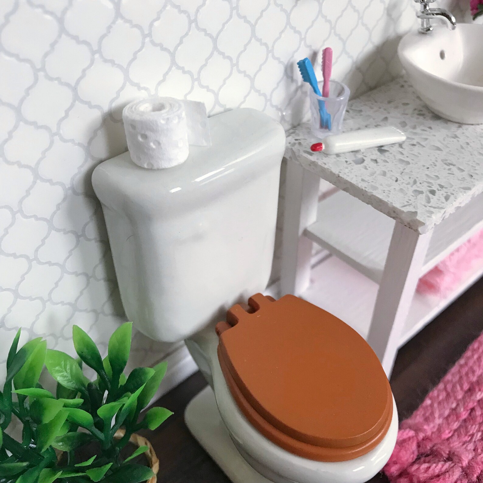 Dollhouse Miniature Toilet Paper Roll Bathroom Toiletry 1 Etsy