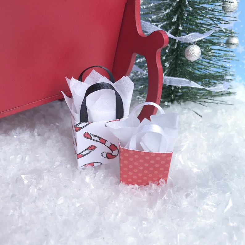 Dollhouse Miniature Christmas Presents Holiday Gifts Box Etsy