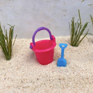 Beach Christmas Sand Pail Fairy Garden Christmas Miniature Beach Christmas Sand Pail Fairy Garden Christmas Miniature