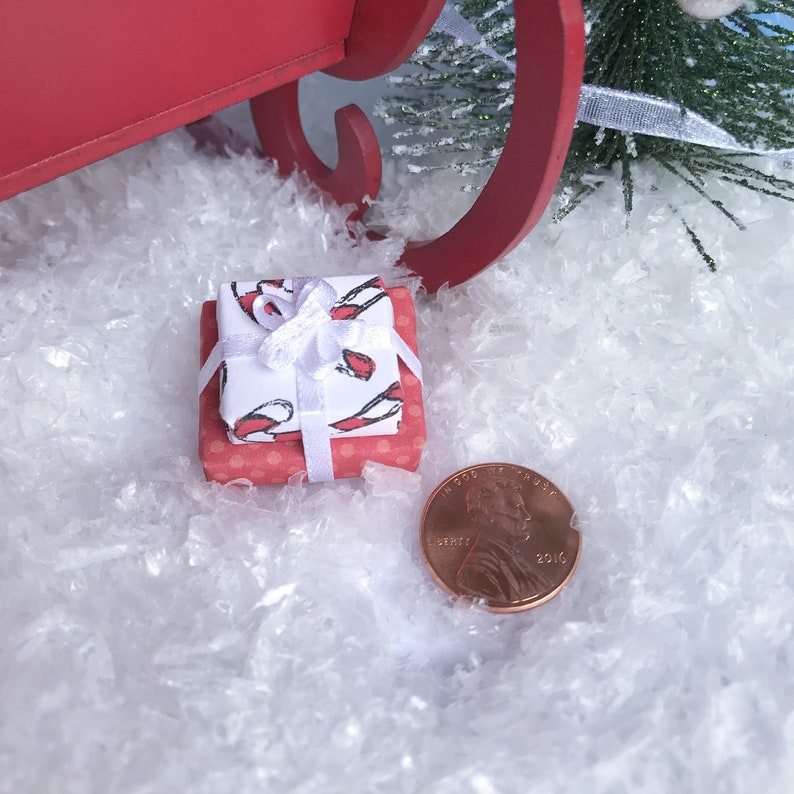 Dollhouse Miniature Christmas Presents Holiday Gifts Box Etsy