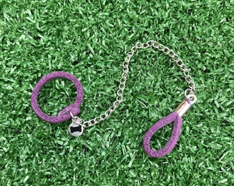 Dollhouse Miniature Pet Puppy Dog Leash w/ Collar and Tag Toy Leather 1" Scale 1:12