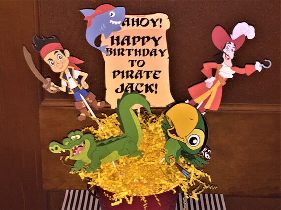 Jake And The Neverland Pirates Centerpiece Jake Pirates Etsy