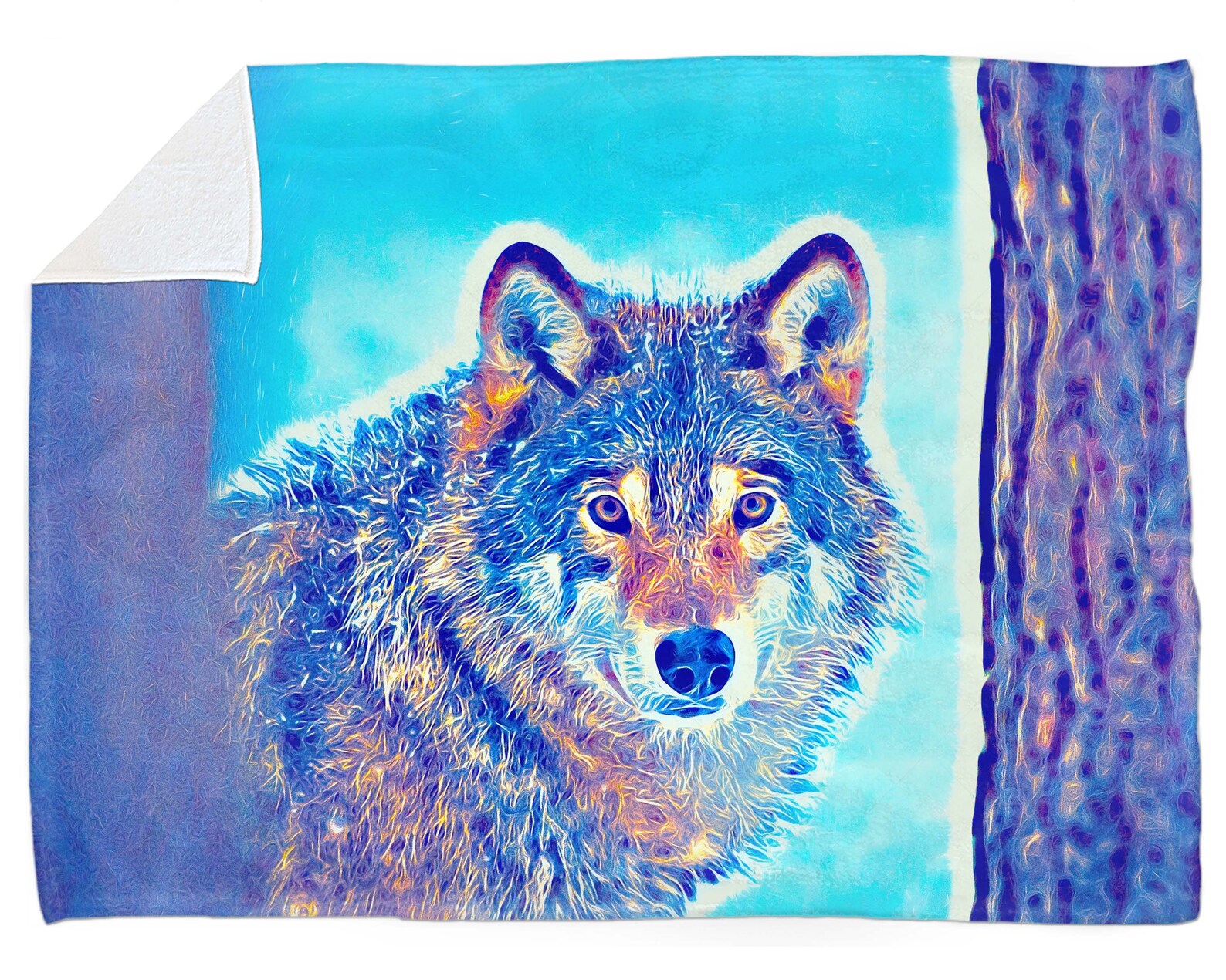 Personalized Wolf Soft Plush Blanket for Adults. Wild Animal Etsy