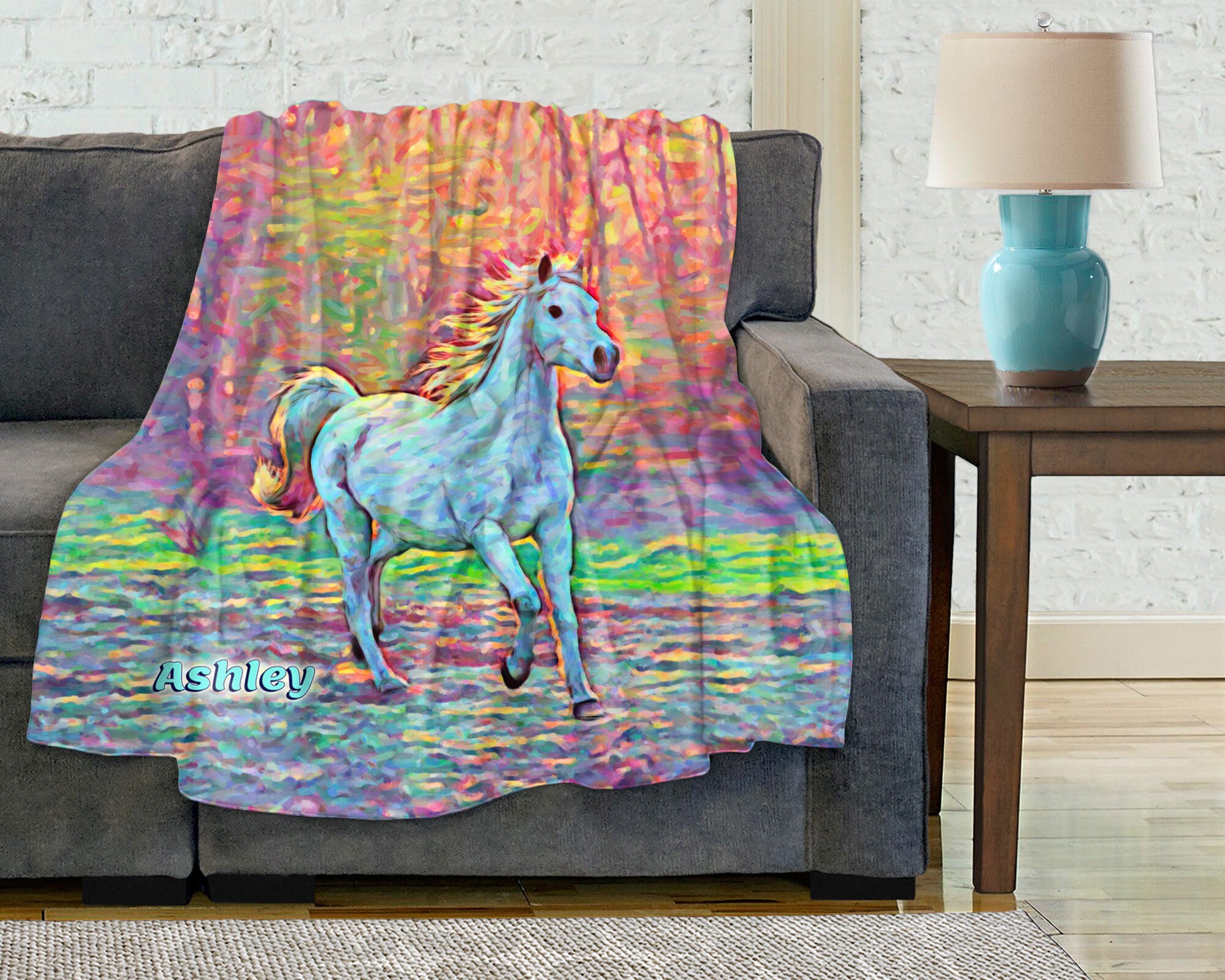 Personalized Horse Blanket For Adults Teens Kids. Gift For Etsy