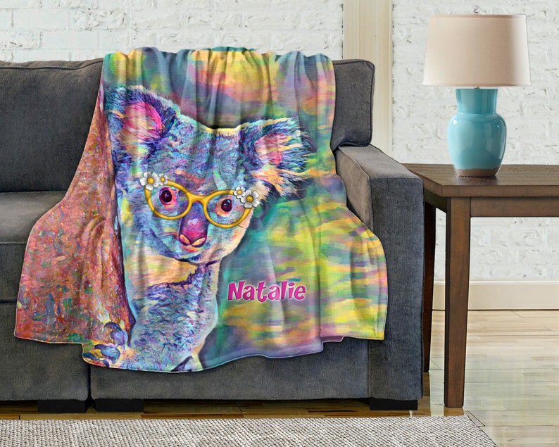 Koala Bear Fleece Throw Blanket For Girls And Adults. Etsy