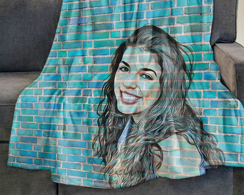 Personalized Picture Fleece Blanket for Girlfriend Custom Etsy