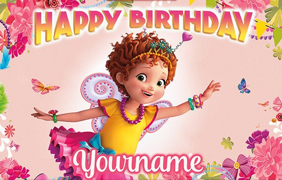 Fancy Nancy Personalized Custom Printed Birthday Backdrop Etsy