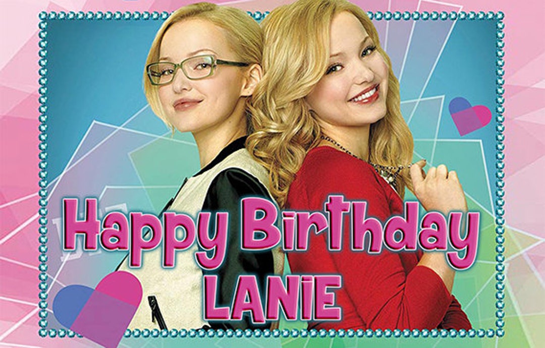 Liv and Maddie Birthday Personalize Printed Backdrop Banner - Etsy