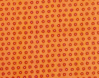 Flowers Daisy Daisies Orange Coral Pink Floral JoAnn Cotton Quilt Fabric BTY