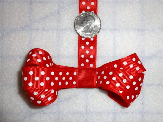 5 Yds Christmas Plaid Polka Dot Red Grosgrain Ribbon 1 1//2/"W