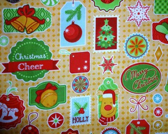 Christmas Cheer Wrap It Up Patrick Lose Cotton Quilting Fabric BTY by the yard