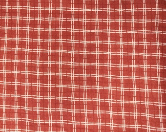 Candy Kisses Red Plaid Valentines Christmas Moda Cotton Quilt Fabric by the yard