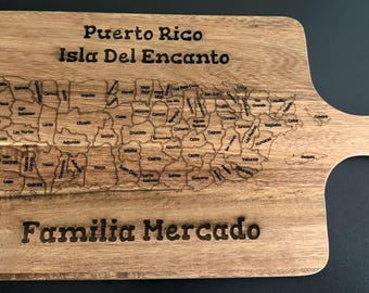 Puerto Rico charcuterie cutting board