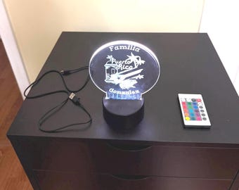 Puerto Rico Dimmable Night LED Light Lamp with remote Control