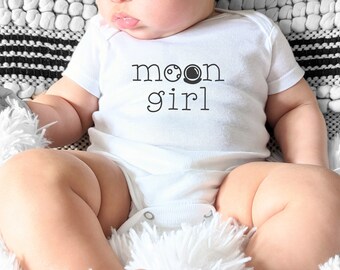Moon Child, Boy and Girl, Astronaut Baby Onesie, NASA, Space Theme