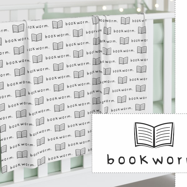 Book Baby Blanket | Book Worm Swaddle